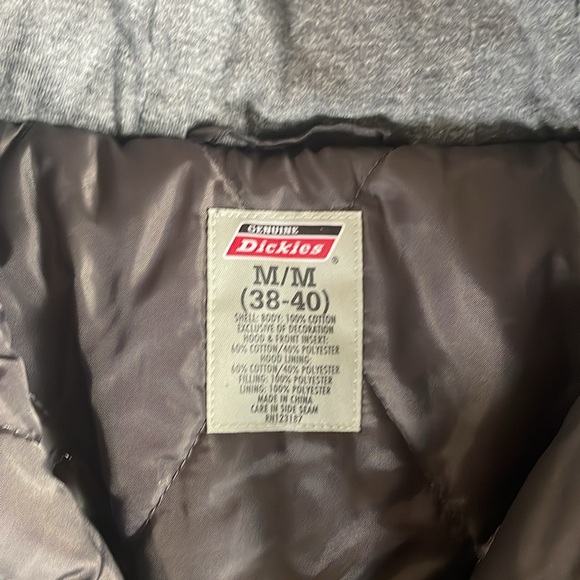 Dickies Mens med 38/40 Work Jacket Layered Look Hooded Quilted Lining no tears - Picture 4 of 9